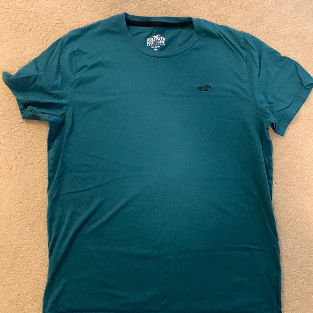 Hollister must have collection medium green tee shirt great condition
